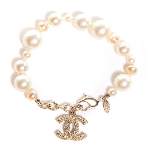 chanel bracelet for men|chanel pearl bracelet with logo.